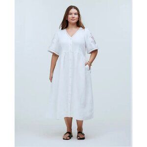Madewell White Midi Dress